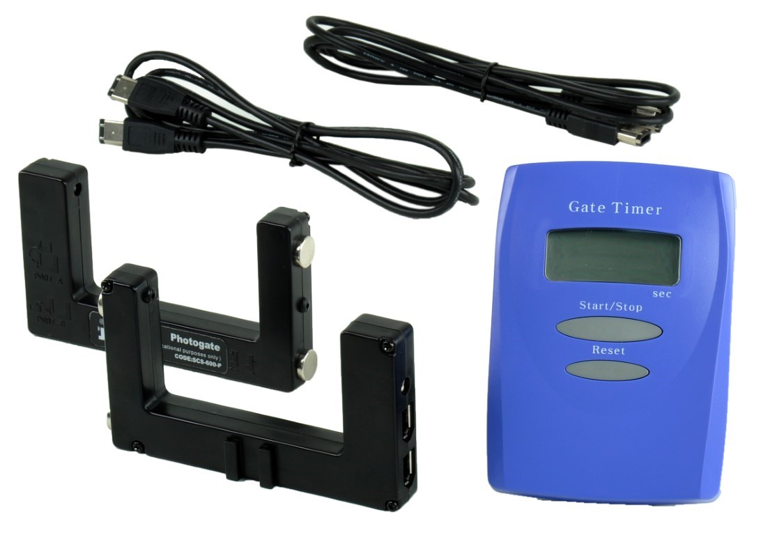 Zeitzähler mit 2 Gabellichtschranken, Set Zeitzähler mit 2 Gabellichtschranken, Set