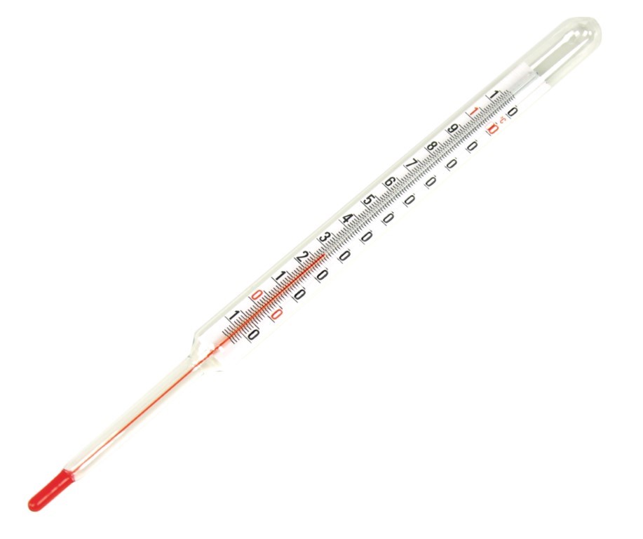 Thermometer mit großer Skala, -10 
 +110/1 °C Thermometer mit großer Skala, -10 
 +110/1 °C