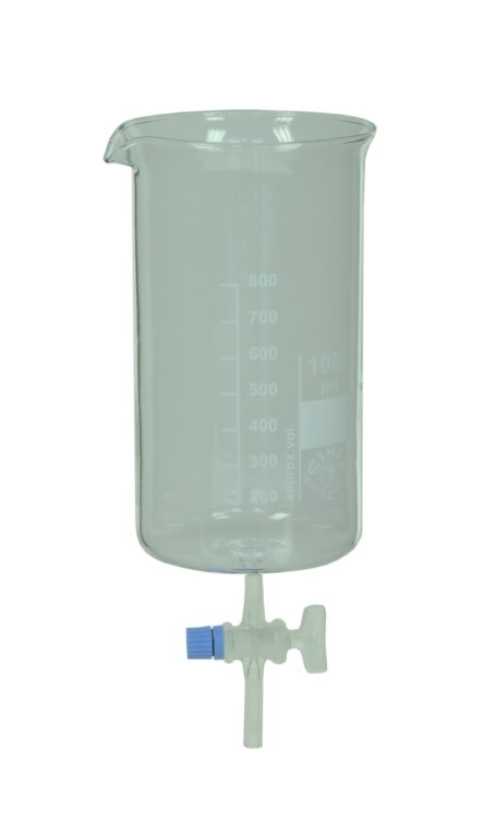 Auslaufgefäß mit Hahn, 1000 ml Auslaufgefäß mit Hahn, 1000 ml