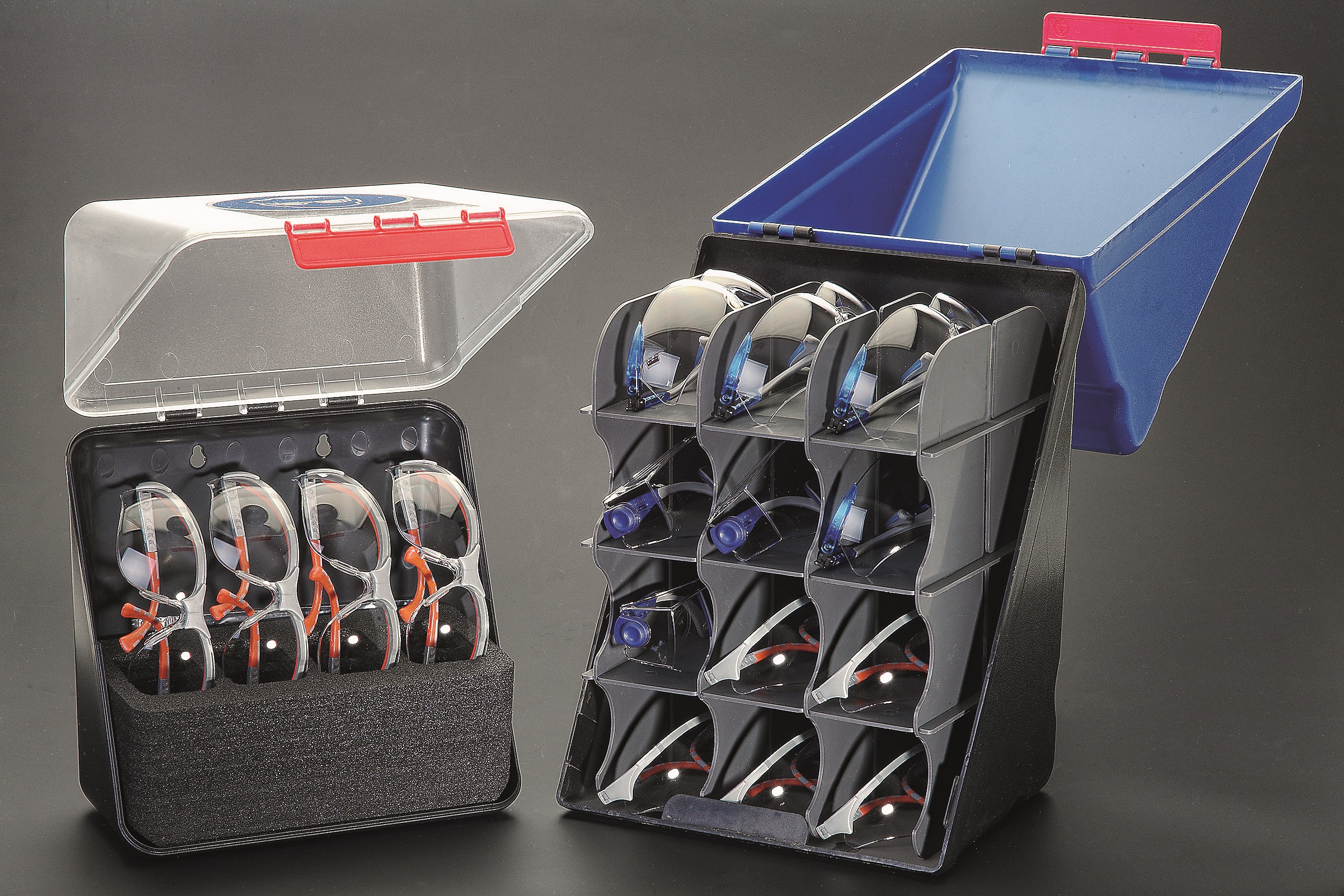 Aufbewahrungsbox für Schutzbrillen Aufbewahrungsbox für Schutzbrillen