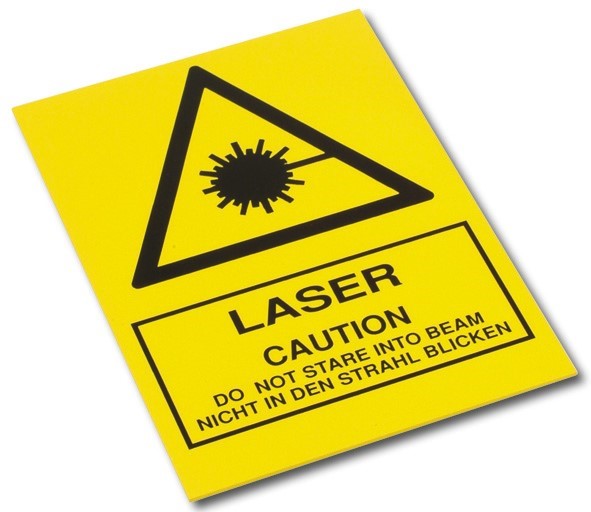 Warnschild "Laser" Warnschild "Laser"