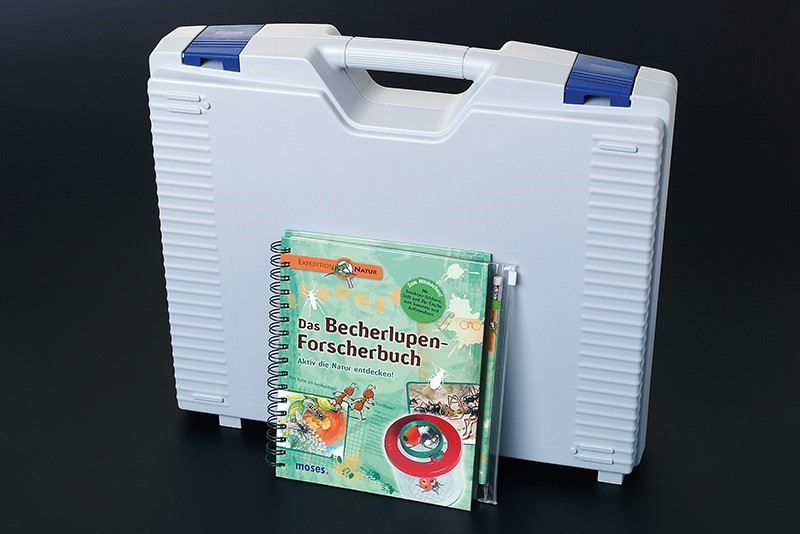 Becherlupenkoffer mit 24 Lupen und Buch Becherlupenkoffer mit 24 Lupen und Buch