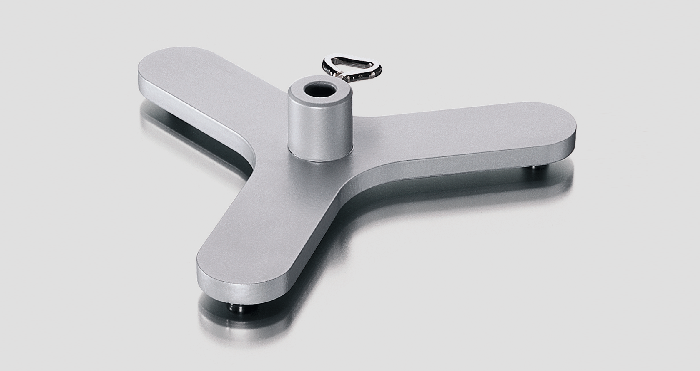 Stativ-Dreifuß, 80 mm, mit Muffe Stativ-Dreifuß, 80 mm, mit Muffe