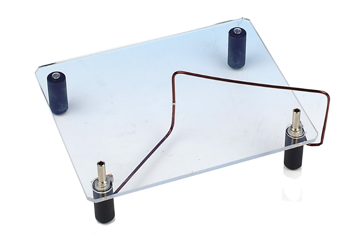 Leiter gerade, auf Acrylglassockel Leiter gerade, auf Acrylglassockel