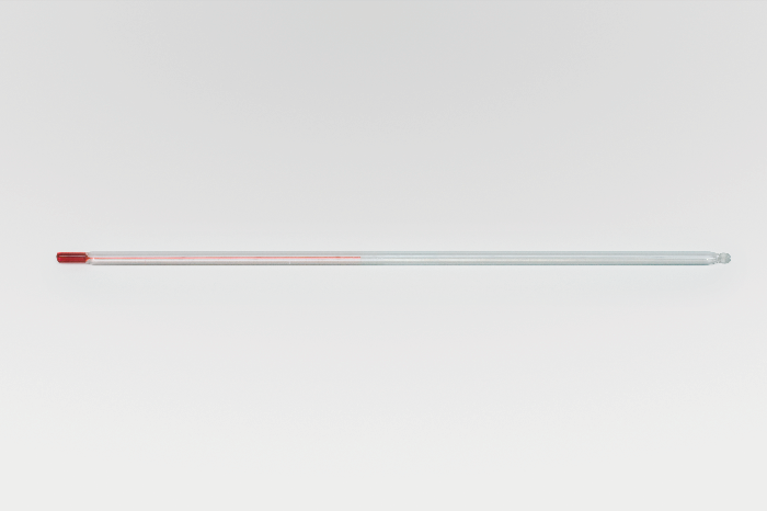 Thermometer, ungraduiert, mit roter Füllung