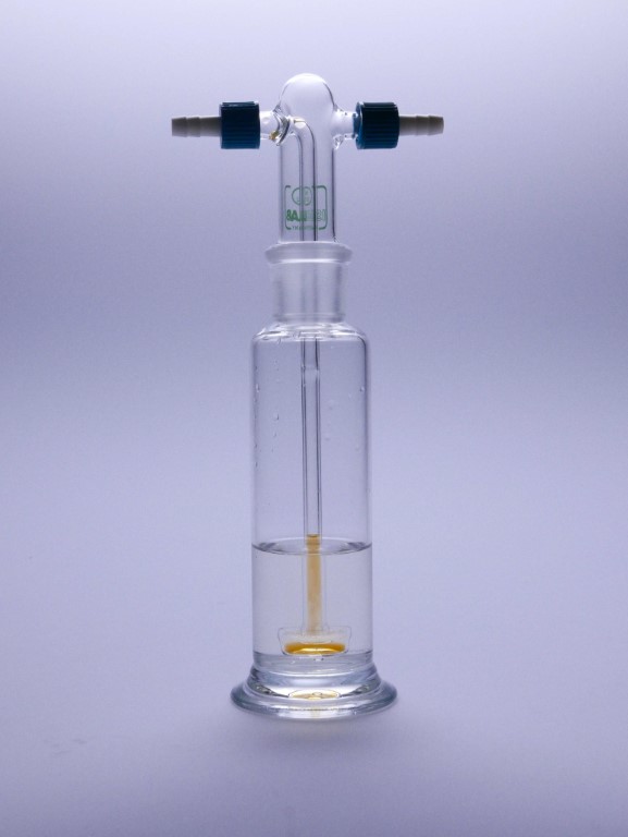 Gaswaschflaschen - Einsatz mit Fritte