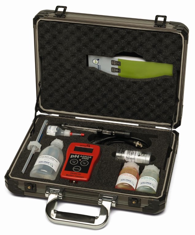 Boden-pH-Meter-Koffer, mit Spez. Glaselektrode, kpl. im Koffer Boden-pH-Meter-Koffer, mit Spez. Glaselektrode, kpl. im Koffer
