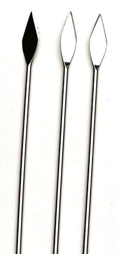 Präpariernadel lanzettenförmig, Pack á 10 Stück