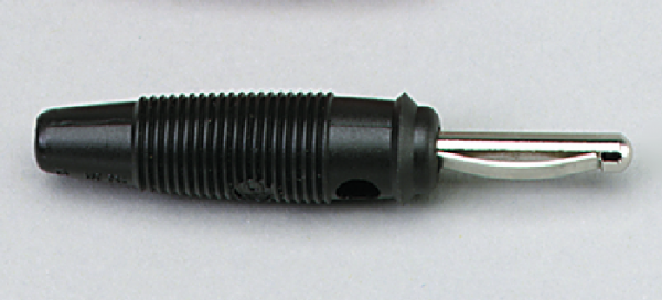 Laborstecker, 4 mm, schwarz