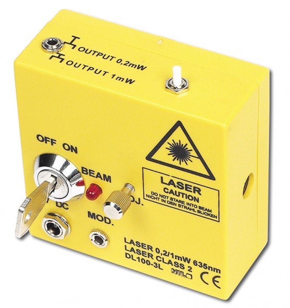 Laser 0,2/1,0 mW, linear polarisiert, modulierbar, magnethaftend