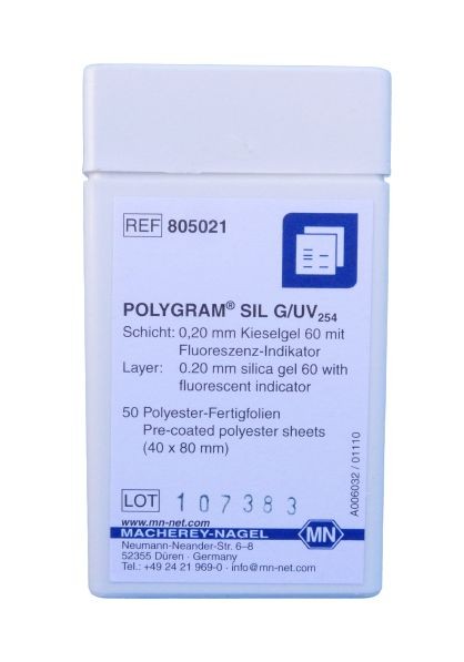 DC-Polyesterfolien, POLYGRAM SIL G UV254, 4x8cm