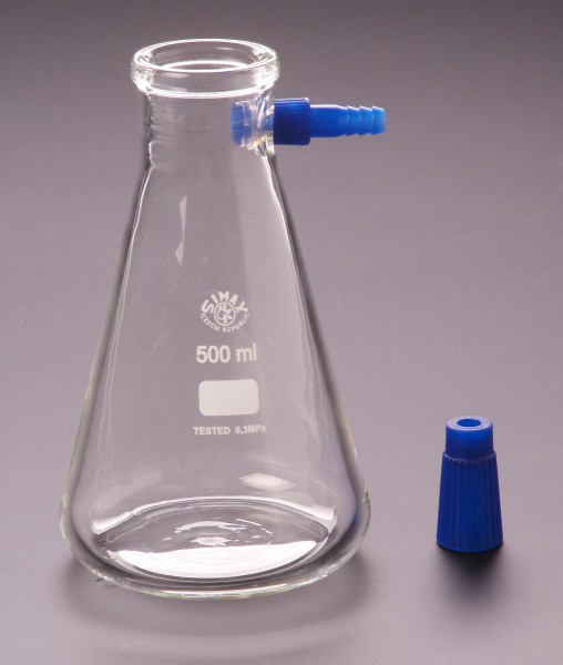 Saugflasche aus Borosilikatglas 3.3