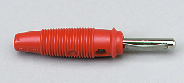 Laborstecker, 4 mm, rot