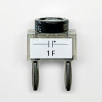 Goldcapkondensator auf Steckelement, 1 F Goldcapkondensator auf Steckelement, 1 F