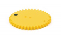 Zahnrad 40 Zähne, gelb, D=84 mm Zahnrad 40 Zähne, gelb, D=84 mm