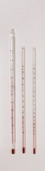 Thermometer, –50/+50 °C (rote Füllung)