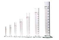 Messzylinder, mit Glasfuß Messzylinder, mit Glasfuß