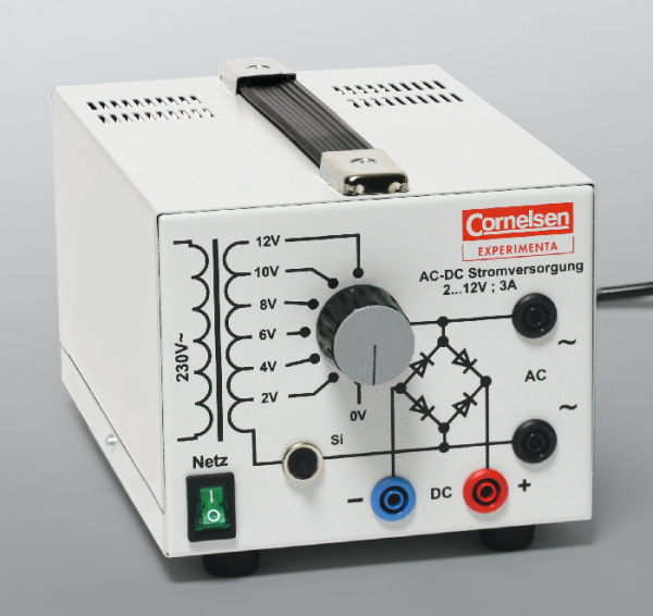 Stromversorgungsgerät, 2 bis 12 V/3 A