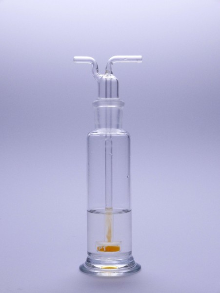 Gaswaschflascheneinsatz mit perforiertem Glasrohr