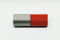 Stabmagnet, 23 mm, Nordpol rot Stabmagnet, 23 mm, Nordpol rot