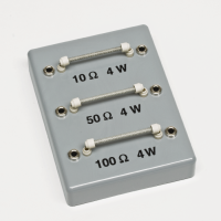 Widerstände, 10/50/100 Ohm, auf Sockel Widerstände, 10/50/100 Ohm, auf Sockel