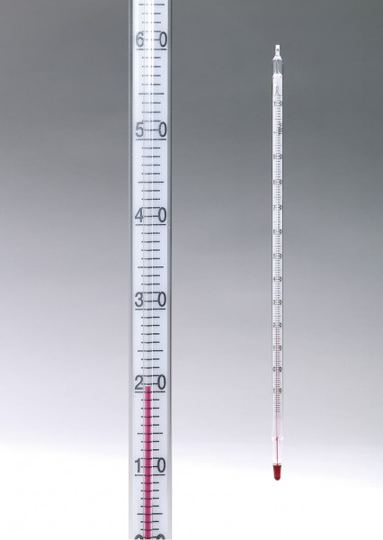 Laborthermometer, rote Füllung