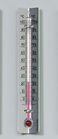 Thermometer mit Metallskala, –3/+103 °C Thermometer mit Metallskala, –3/+103 °C