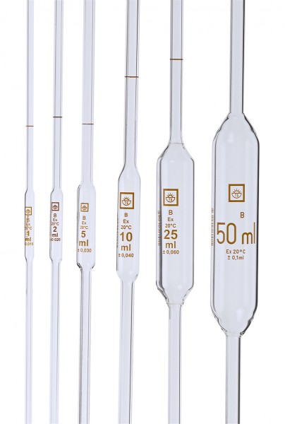 Vollpipette aus Glas