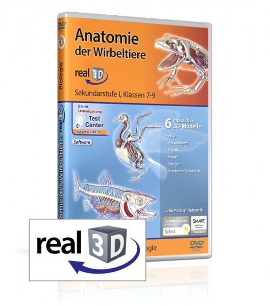 Anatomie der Wirbeltiere - real3D Software