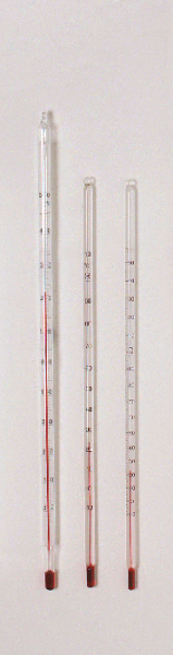 Thermometer, –10/+150 °C (rote Füllung)