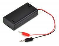 Batteriefach 3 V, mit 4-mm-Steckern Batteriefach 3 V, mit 4-mm-Steckern