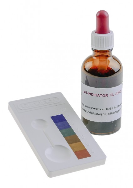 Boden-pH-Indikatorlösung, Set inkl. Indikator-Lösung, Mischplatte etc.