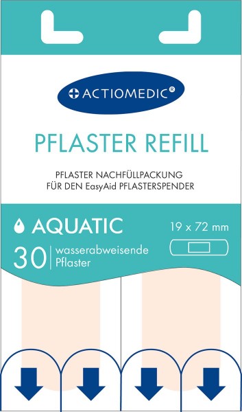 30x Ersatzpflaster Aquatic für EasyAid Pflasterspender