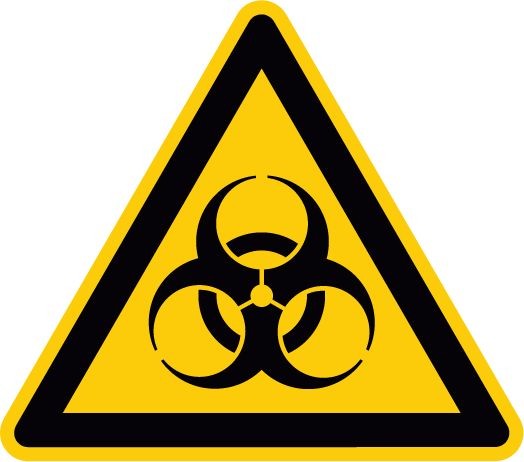 Warnschild, Warnung vor Biogefährdung